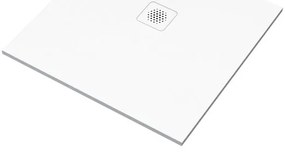 Piatto doccia SENSEA in composito minerale di resina gelificata Remix V3 bianco L 90 x L 90 x H 2.3 cm opaco