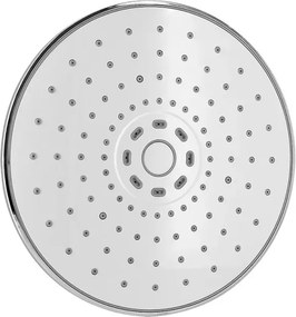 Set doccia con soffione in ABS e braccio estendibile 35-50 cm in ottone cromato