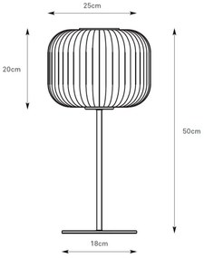 Markslöjd 109007 - Lampada da tavolo SOBER 1xE27/40W/230V bianco/cromo satinato