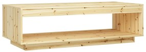 Tavolino da salotto 110x50x33,5 cm in legno massello di abete