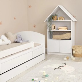 Lettino per bambini Ourbaby con barriera - bianco - letto senza spazio di archiviazione 140x70 cm