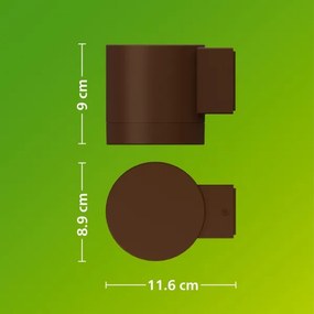 Philips - Applique da esterno FYLX 1xGU10/5W/230V marrone IP44
