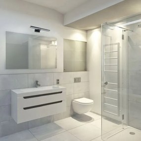 Applique da bagno LED SHINE/7W/230V 30 cm IP44 nero