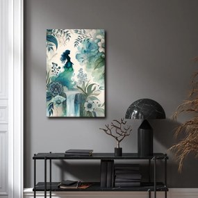 Quadro su tela – Fata vicino alla cascata