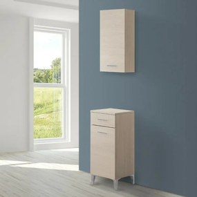 Base multiuso 35x34 cm larice con anta reversibile e cassetto Desya