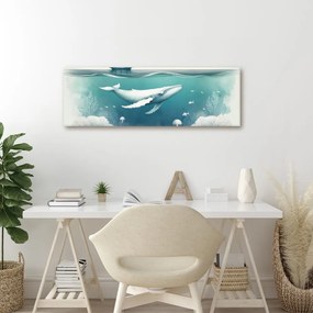 Quadro su tela – Balena tranquilla sotto il mare