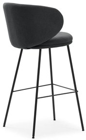 Set di sbagelli da bar in grigio scuro 2 pz (altezza della seduta 65 cm) Rush – Marckeric