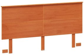 Testiera marrone cera 160 cm in legno massello di pino