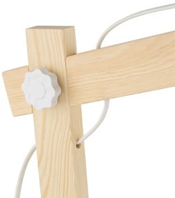 Lampada da tavolo OSLO 1xE27/15W/230V pino/bianco