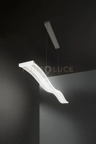 Sospensione in metallo bianco tape led 48w cct 3000k 4000k 6000k 36...