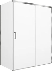 Porta doccia scorrevole L 158-159.5 cm x H 200 cm per nicchia in vetro trasparente SP. 6 mm, profilo lucido cromo, serie Jazz