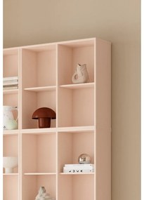 Libreria rosa chiaro da appendere 140x140x27 cm Mistral – Hammel Furniture