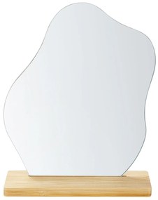 Specchio da tavolo legno chiaro  22 x 19 cm LOZERE Beliani