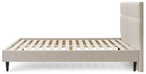 Letto matrimoniale imbottito beige con griglia 180x200 cm Elyna - Bobochic Paris