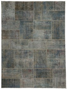 Patchwork Tappeto orientale 240x310 Verde (Pakistan) Annodato A Mano