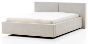 Letto matrimoniale imbottito beige rete non inclusa 160x200 cm Cube – Meise Möbel