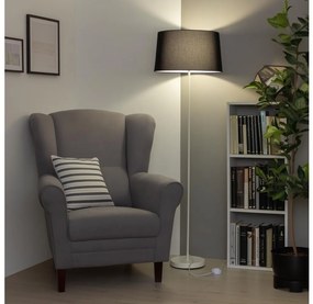 Brilagi - Lampada da terra LED CERIA, 1x E27/40W/230V, Ø 45 cm, nera/bianca