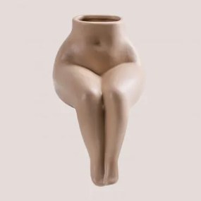 Vaso in ceramica Irenka Marrone nocciola - Sklum