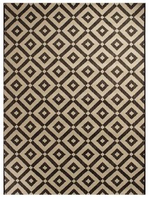 Tappeto Neven geometrico nero e bianco, L 200 x L 150 cm