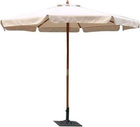 VICTOR - ombrellone rotondo da giardino palo centrale in legno 3 m