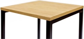 Sedia da bar nera/di colore naturale con effetto rovere Frame – Woodman