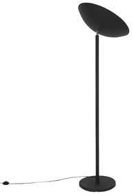 Lampada da terra industriale nera con interno oro 60 cm - Magnax