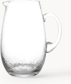 Brocca in vetro soffiato Hammered, 2 L