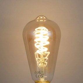 Set di 3 lampadine LED smart E27 dimmerabili ST64 4.9W 320 lm 2500K con Zigbee Smart Hub incluso