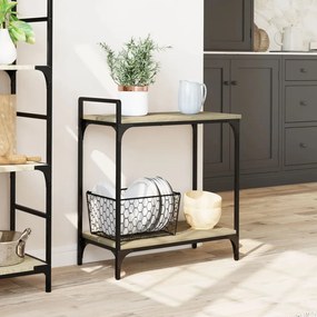 Carrello cucina rovere sonoma 60,5x31x72,5 cm legno multistrato