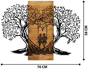 Decorazione da muro 76x58 cm alberi