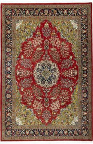Ghom Tappeto 300x200 Rosso (Iran) Annodato A Mano
