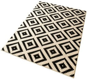 Runner Diamond crema e nero, 80 x 200 cm Hamla - Hanse Home