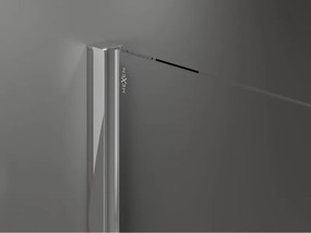 Mexen Velar Duo cabina doccia scorrevole 90 x 80 cm, trasparente, cromo - 871-090-080-02-01