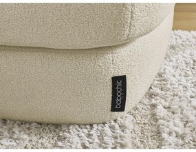 Divano angolare beige (con penisola a destra/con chaise lounge) con rivestimento in bouclé Leonore – Bobochic Paris