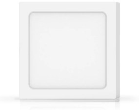 Plafoniera Led slim 12W Bianca Quadrata Bianco caldo 3000K Aigostar