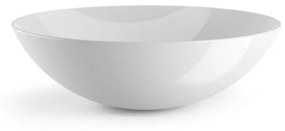 Lavabo da appoggio Acquaio ovale piletta non inclusa in ceramica L 30 x H 10 x P 30 cm bianco piletta non inclusa