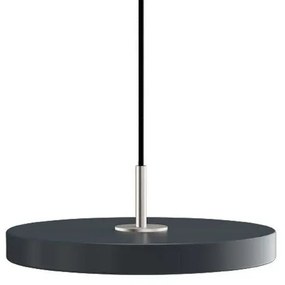 Asteria Mini Lampada a Sospensione Antracite/Top Acciaio - UMAGE