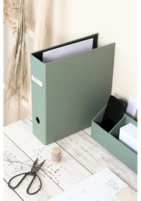 Organizer verde in cartone per documenti Archie Canvas Paper Laminate – Bigso