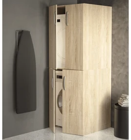 Mobile Per Lavatrice/Asciugatrice 70x70 Quattro Ante Esseci Arredo Bagno "Cloe"