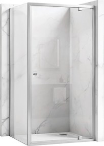 Cabina doccia Rea Primo Swing 100x80 Chrome