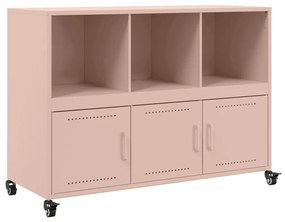 Credenza rosa 100,5x39x72 cm in acciaio laminato a freddo