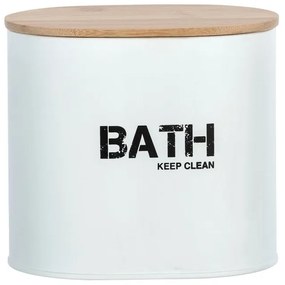Scatola da bagno bianca con coperchio Gara - Wenko