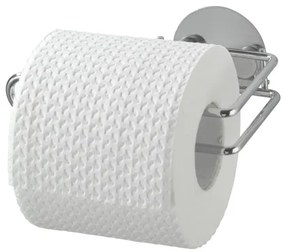 WENKO 18774100 - Porta rotolo per carta igienica TURBO-LOC ROTONDO IN ACCIAIO 14x9 cm cromato