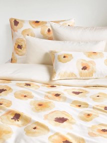 Copripiumino in raso di cotone con stampa floreale Fiorella