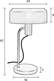 Lampada da tavolo nera Landon - White Label
