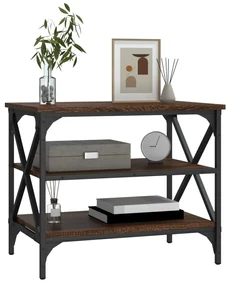 Mobile porta tv rovere marrone 60x40x50 cm in legno multistrato