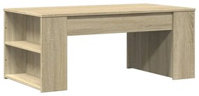 Tavolino da salotto rovere sonoma 102x55x42cm legno multistrato