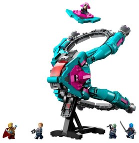 L’astronave dei Nuovi Guardiani con 5 personaggi Marvel Lego