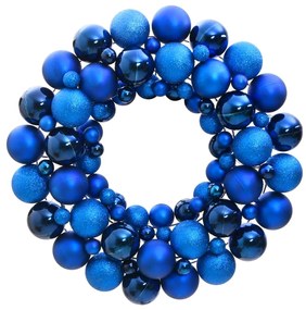 Ghirlanda Di Natale Blu 45 Cm İn Polistirene /