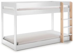 Letto a castello bianco per bambini 90x190 cm Angel - Marckeric